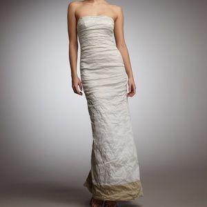 NWT Nicole Miller Strapless Evening Gown